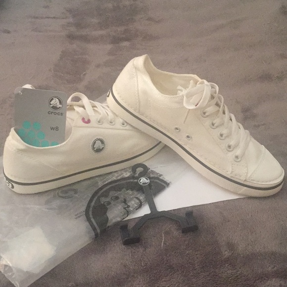 crocs white sneakers